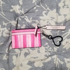 Victoria's Secret Pink Signature Striped Card Case